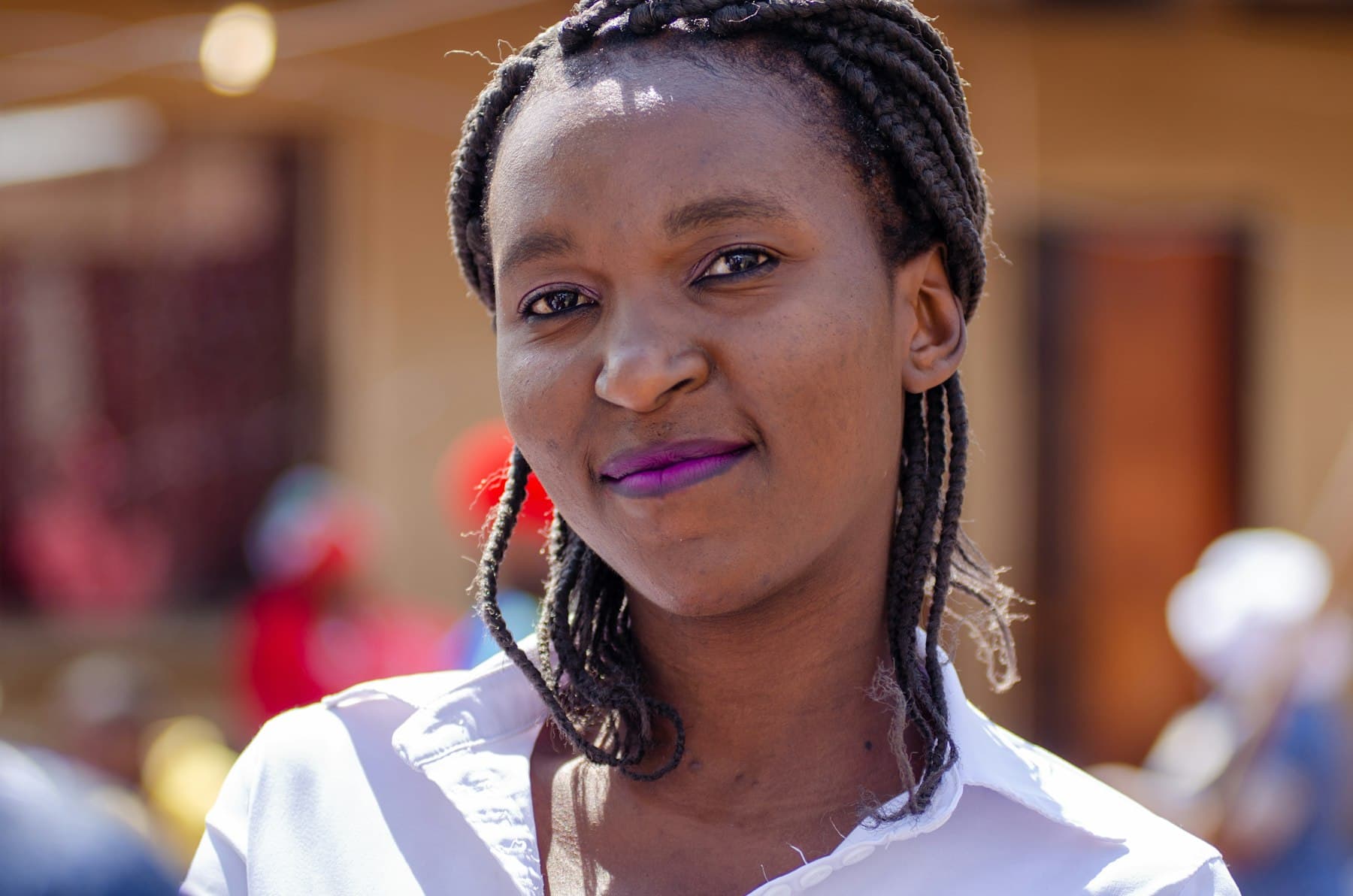 Portrait of a smiling young woman